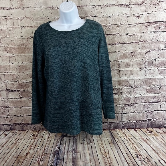 Chico’s Blue Pullover 3/4 Sleeve Knit Top - Picture 3 of 7